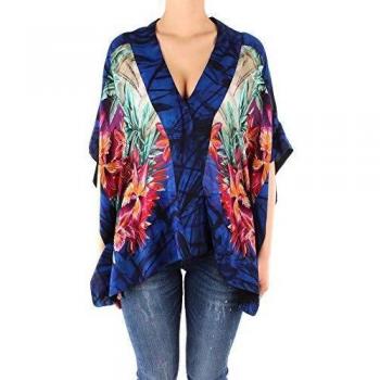Desigual Camisa Siracusa, Azul Marino, S para Mujer