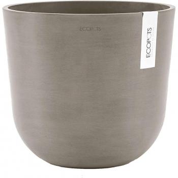 Ecopots Oslo 35 Blumentopf mit integriertem Wassersystem, taupe
