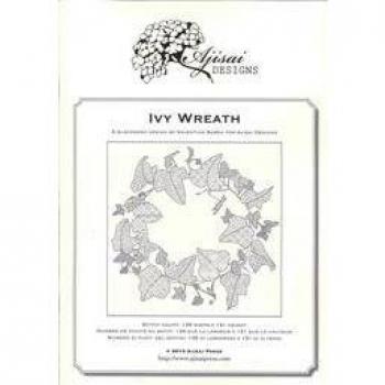 Ivy Wreath. A blackwork design