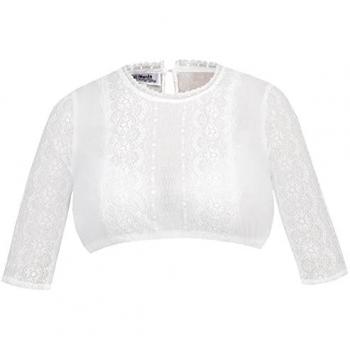 MarJo Damen Dirndlbluse GUSTINA-NOVA Offweiß