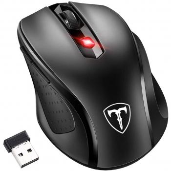 PICTEK Office‑Maus 2400 DPI – Kabellos, 6 Knöpfe, Nano‑Receiver, für