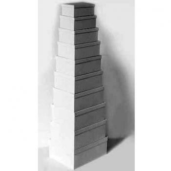 Set di 10 Scatole Bianche