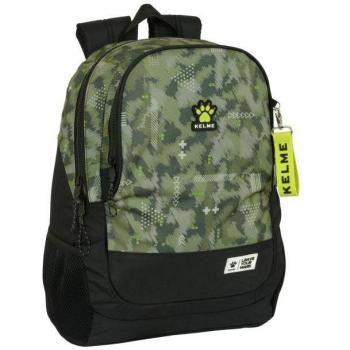 Mochila Kelme Travel Negro Verde 32 x 44 x 16 cm