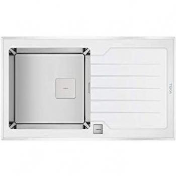 Évier en verre trempé et cuve inox TEKA Diamond RS15