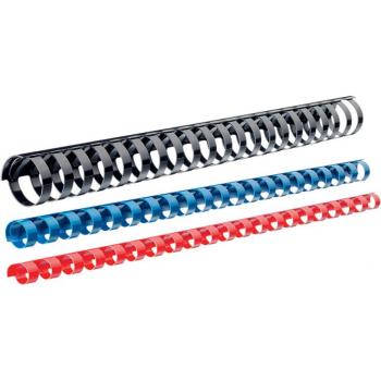 Leitz Angoli di Rilegatura in Plastica 14mm, Spirale Nero 100 pz