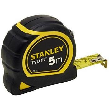 Stanley 1-30-697Tylon Tape Measure with Anchor, Black/Yellow, 5 meters