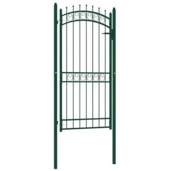 Spina d’acciaio per porta recintaria, 100×200 cm, verde