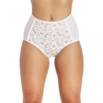 Camille Triple Pack White Lace Full Briefs (Size 20)