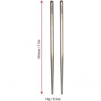Lixada Non-Slip Titanium Chopsticks