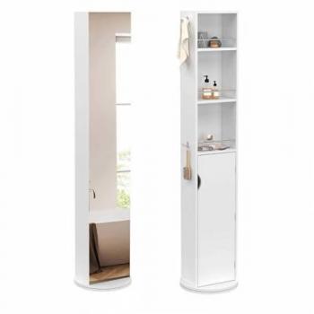 Blanc Pivot Colonne Spa & Miroir