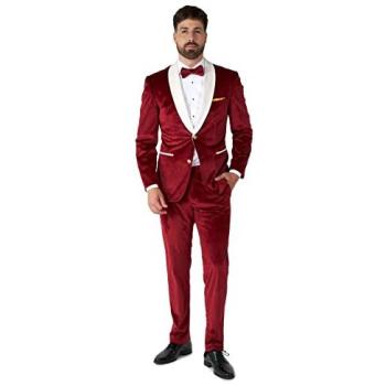 Classy Santa Velvet Suit Collection – OppoSuits, Size 44 (Reg.)