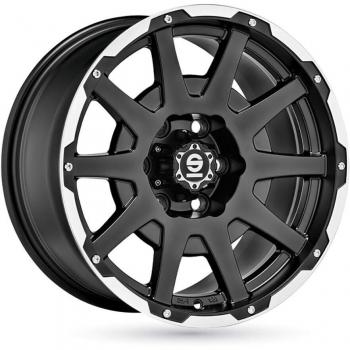 Jante 7.5x17 Sparco Dakar 6x114.3 ET35 Aresta Polida Preta Mate Alumínio