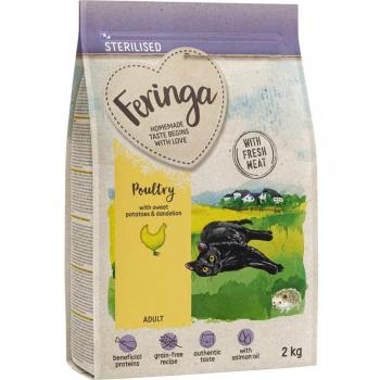 X2kg Adult Sterilised volaille Feringa Croquettes pour chat