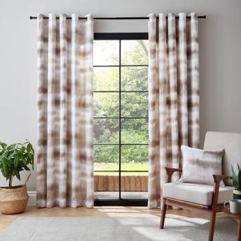 Catherine Lansfield Ombre Texture Thermal Eyelet Curtains