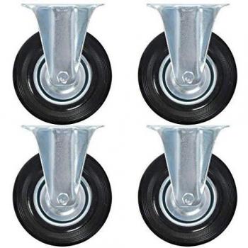 125 mm Fixed Casters, Pack of 8