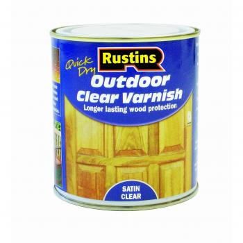 Rustins Outdoor Clear Varnish Satin 500ml