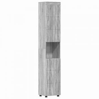 Armoires de salle de bain Sonoma gris 37x31,5x203 cm Vidaxl