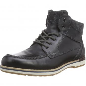 Herren Winter-Boots Fretz Cooper – GORE‑TEX, warm, rutschfeste Sohle, edles Rindleder, Schwarz, EU 46