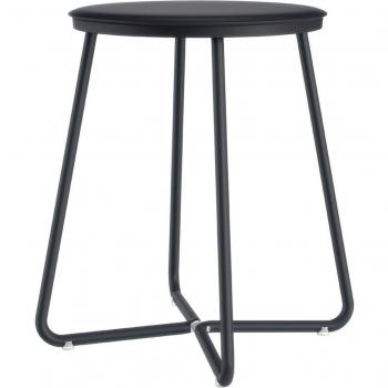Tabouret de douche noir en acier inoxydable Cosmic
