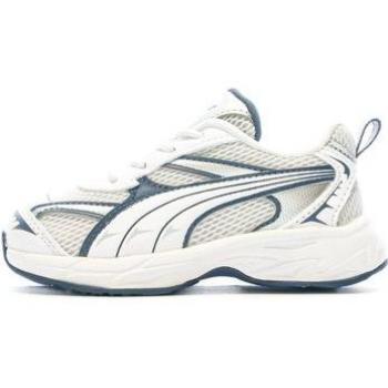 Bébé Pumas Morphic AC – Sneakers plates, couleur grise, tissu élastique