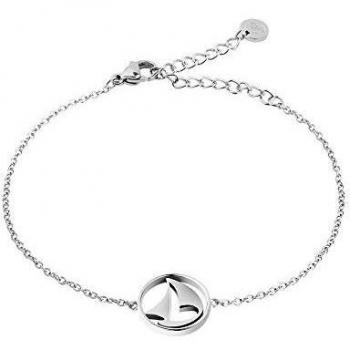 Bracelet chaîne Femme en Acier Inoxydable avec Pendentif voilier argenté