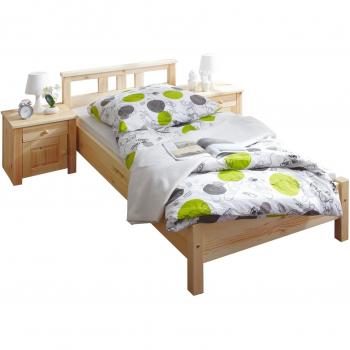 TICAA Doppelbett Merci Kiefer Natur Natur