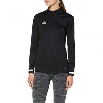 Adidas Damen T19 1/4 LS W Langärmliges Top Schwarz-Weiß 2XL