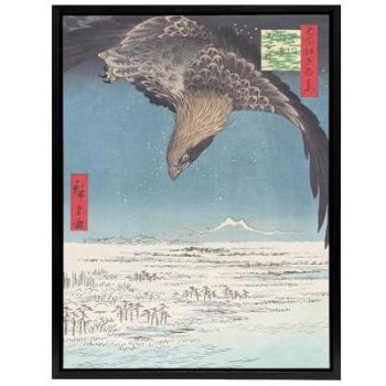 Japanese Blue Hawk Wall Art – Artery8, 12 x 16 Canvas