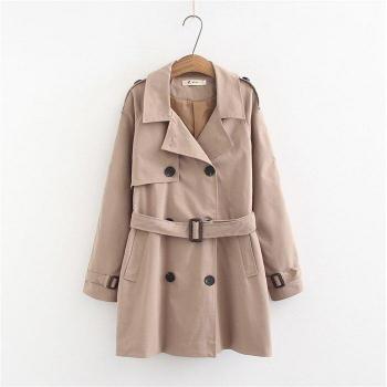 Gabardina Grande Mujer 4XL Cinturón y Botones