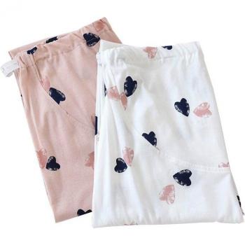 Pantalon détente coton cœur printanier