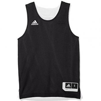 Canotta Adidas per Bimbi 15-16A Nero e Bianco