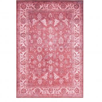 Gino Falcone Tapis Rouge avec Motifs Floraux 090x160 cm