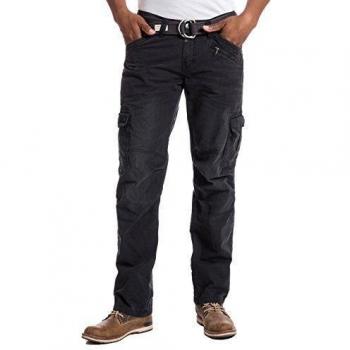 Pantalones Timezone 26-0155, Talla W32/L30, Color Negro