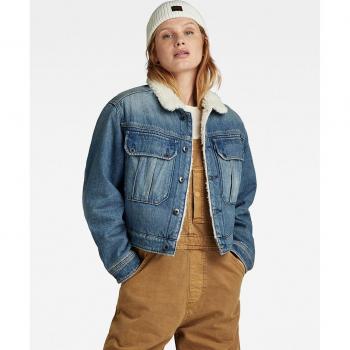Chaqueta de Jean G-Star Raw con Forro Sherpa