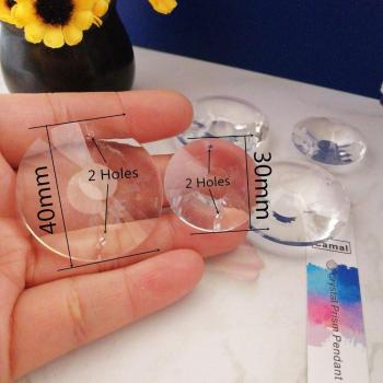 30/40mm Crystal Prism SunCatcher Pendant Disc
