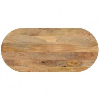 VidaXL Table Top Oval Solid Wood Mango 120x60x3.8 cm