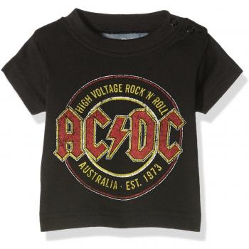Twins AC/DC Maglietta Unisex Bimbi 0-24 mesi Nero