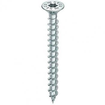 HECO‑Topix Plus Ø3,5×50 mm – Tête Fraisée à Poches – Filetage Total T20 – Pack de 500 – Code 60337