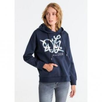 Blusa de Manga Larga Lois Jeans Lentejuelas Azul Marino