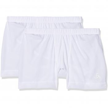 Odlo Herren SUW Bottom Boxer Active Cubic Light 2er-Pack Unterhose, Weiß