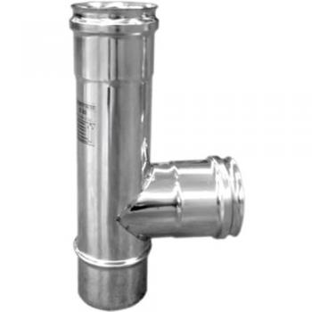 Tee 90° per canne fumarie in acciaio inox