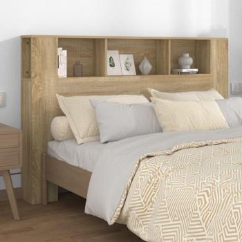 Armoire de Tête de Lit Chêne Sonoma 160x18,5 Prolenta