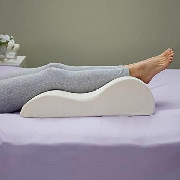 PureLift Leg Pillow – Ultra‑Firm Foam, White