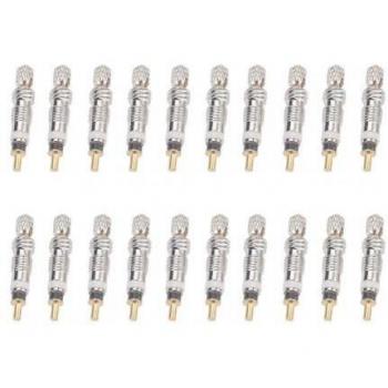 20Pcs Universal Brass Valve Cores with Wrench for Road Bikes