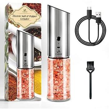 Compact LED-Lit Salt and Pepper Grinder