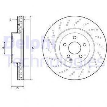 Freio Disco Delphi BG9188C