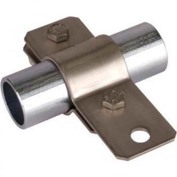 Dehn 410349: Erdungsrohrschelle 42 mm mit Elektronikkörper in Silber