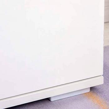 Dual Drawer 6‑ft White Modular Storage Cabinet – HOMCOM Aluminium Design