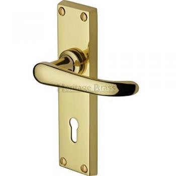 Windsor Pair Lever Lock – Brushed Brass