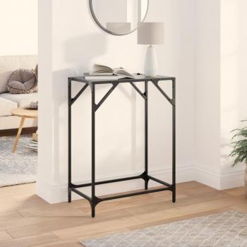 Black Glass Top 60x35x81 cm Console Table by vidaXL